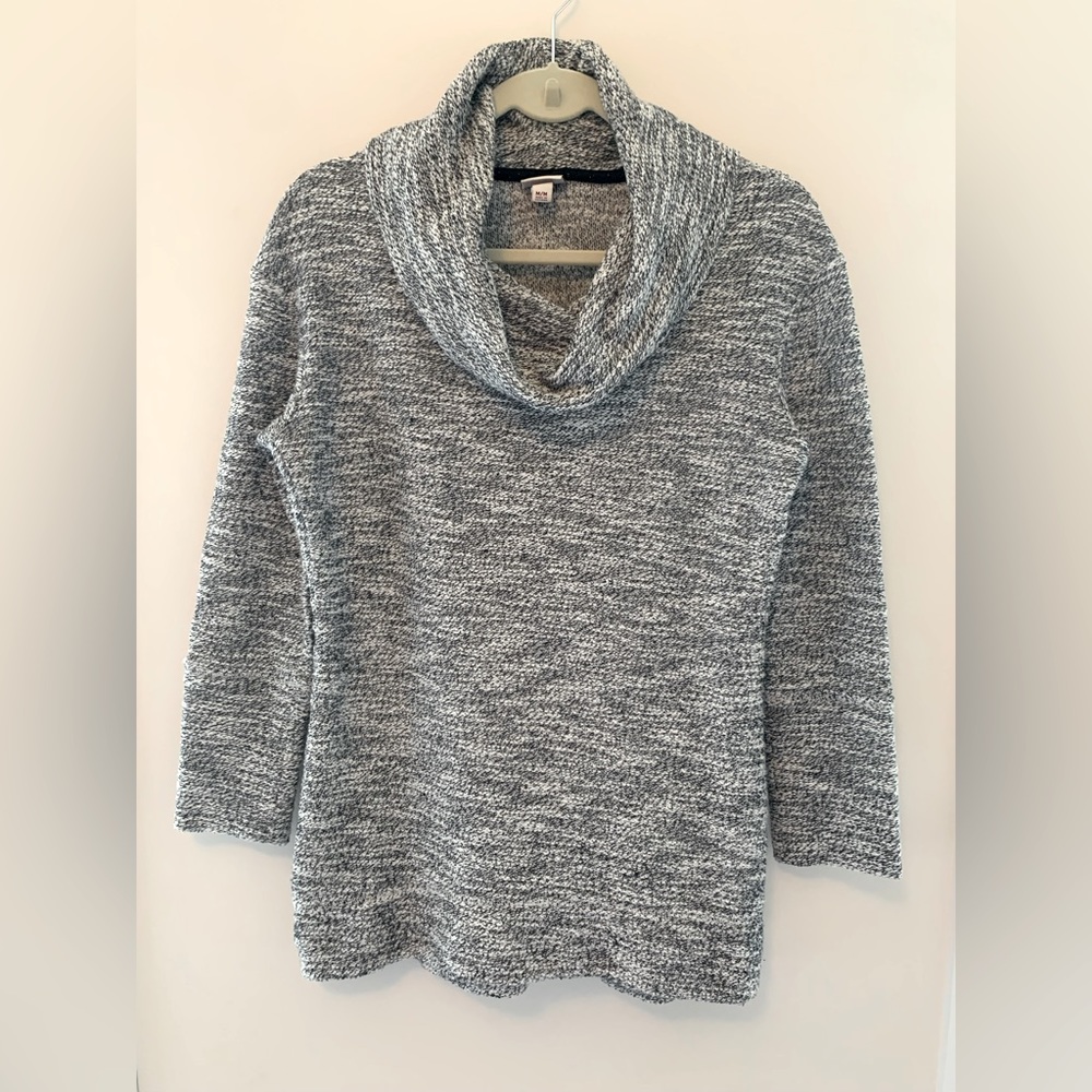 Cowl neck tunic sweater